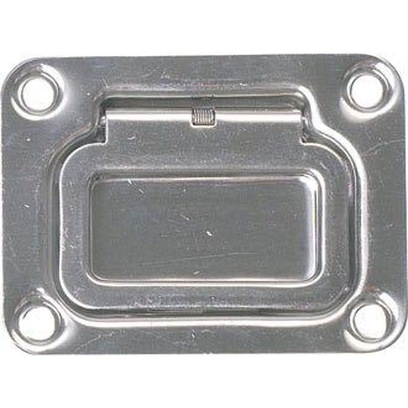 Dørkring Fjederbelastet Rustfrit Stål, 75x57x13mm