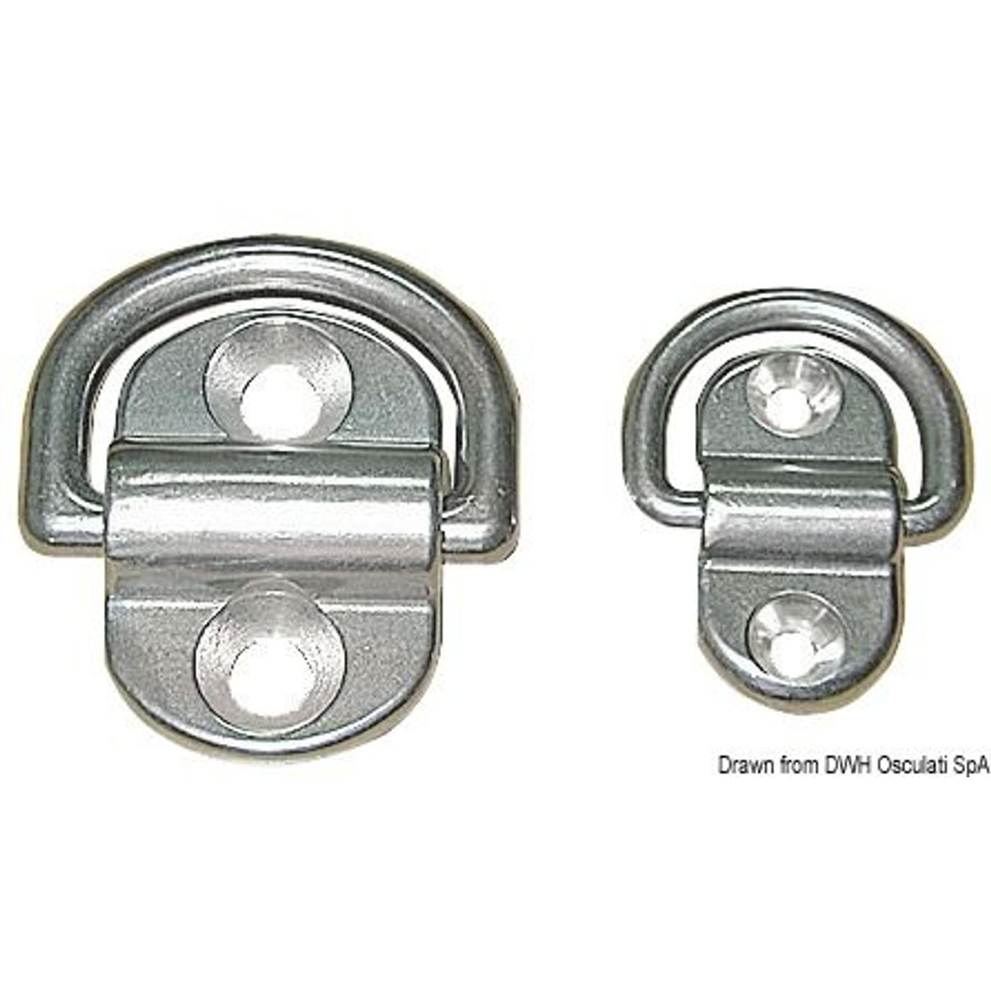 SS svingbar halvring 28x54 mm