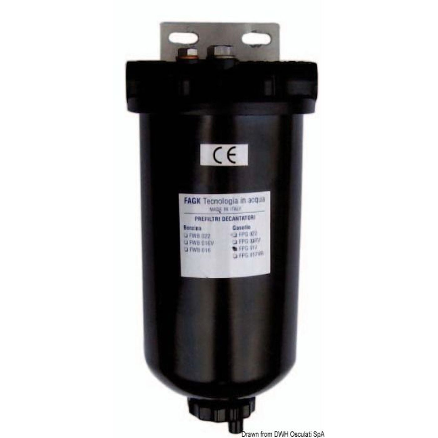 Rensende forfilter 3/8" 150 micron