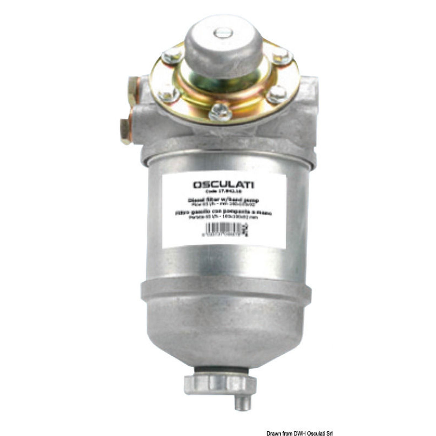 Dieselfilter med håndpumpe Dieselfilter med håndpumpe