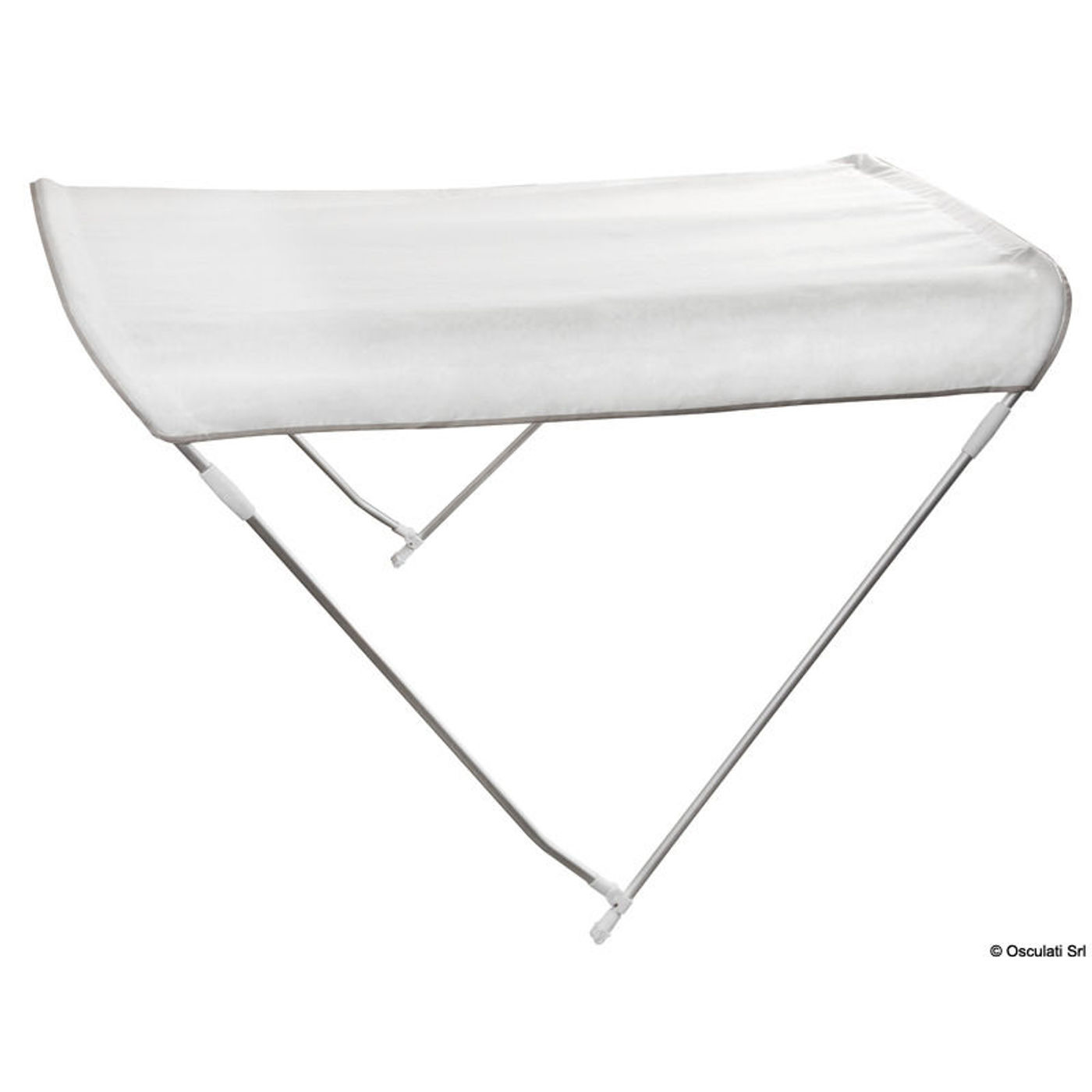 2-bøjlers bimini-top marineblå 150/160 cm