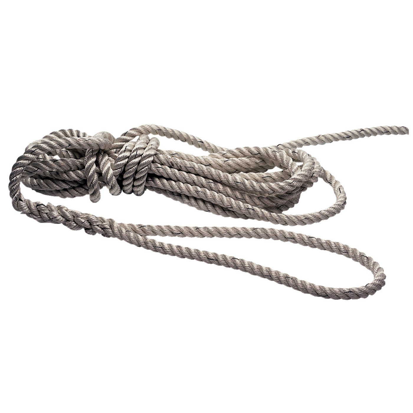 Fortøjning med øje hvid, 10mm 8 m