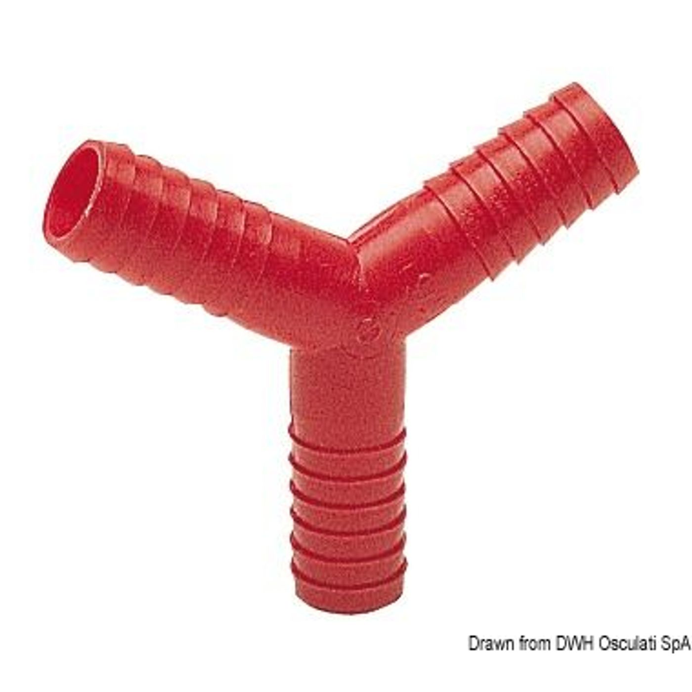 Nylon Y-kobling 14 mm