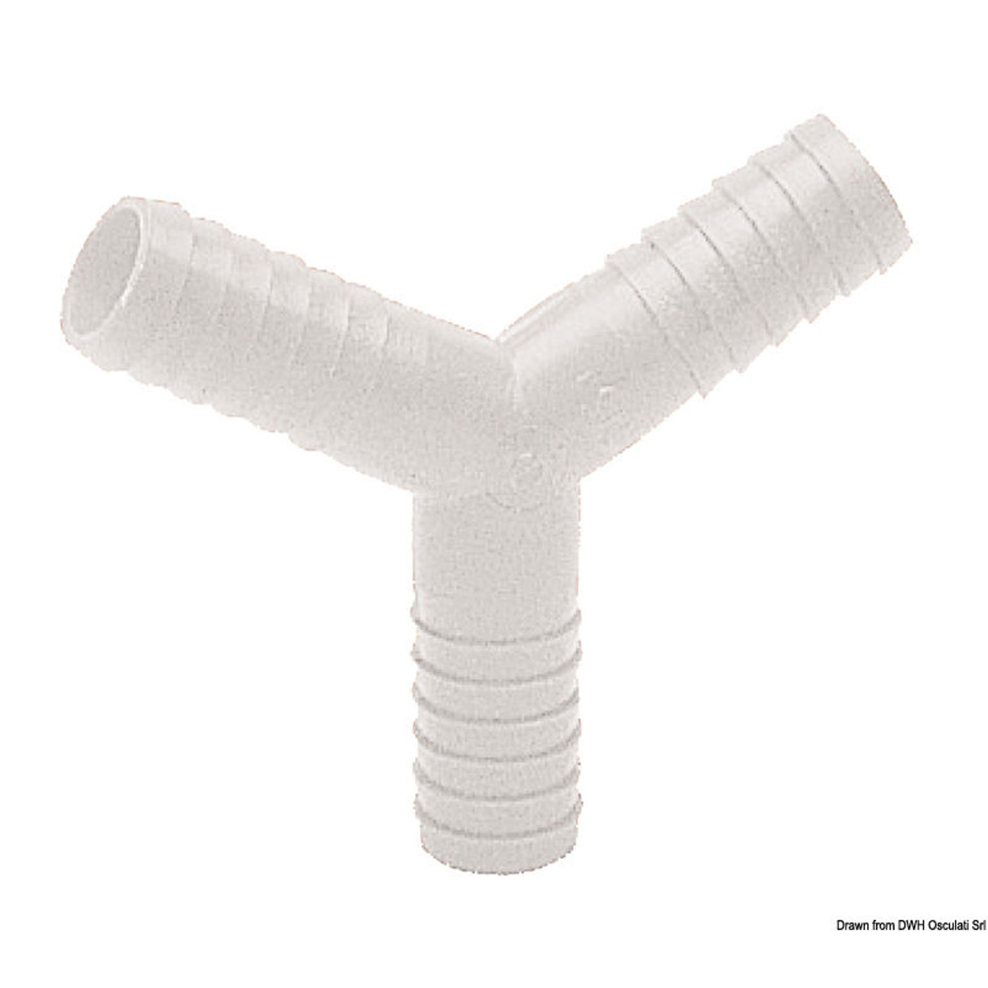Nylon Y-kobling 8 mm