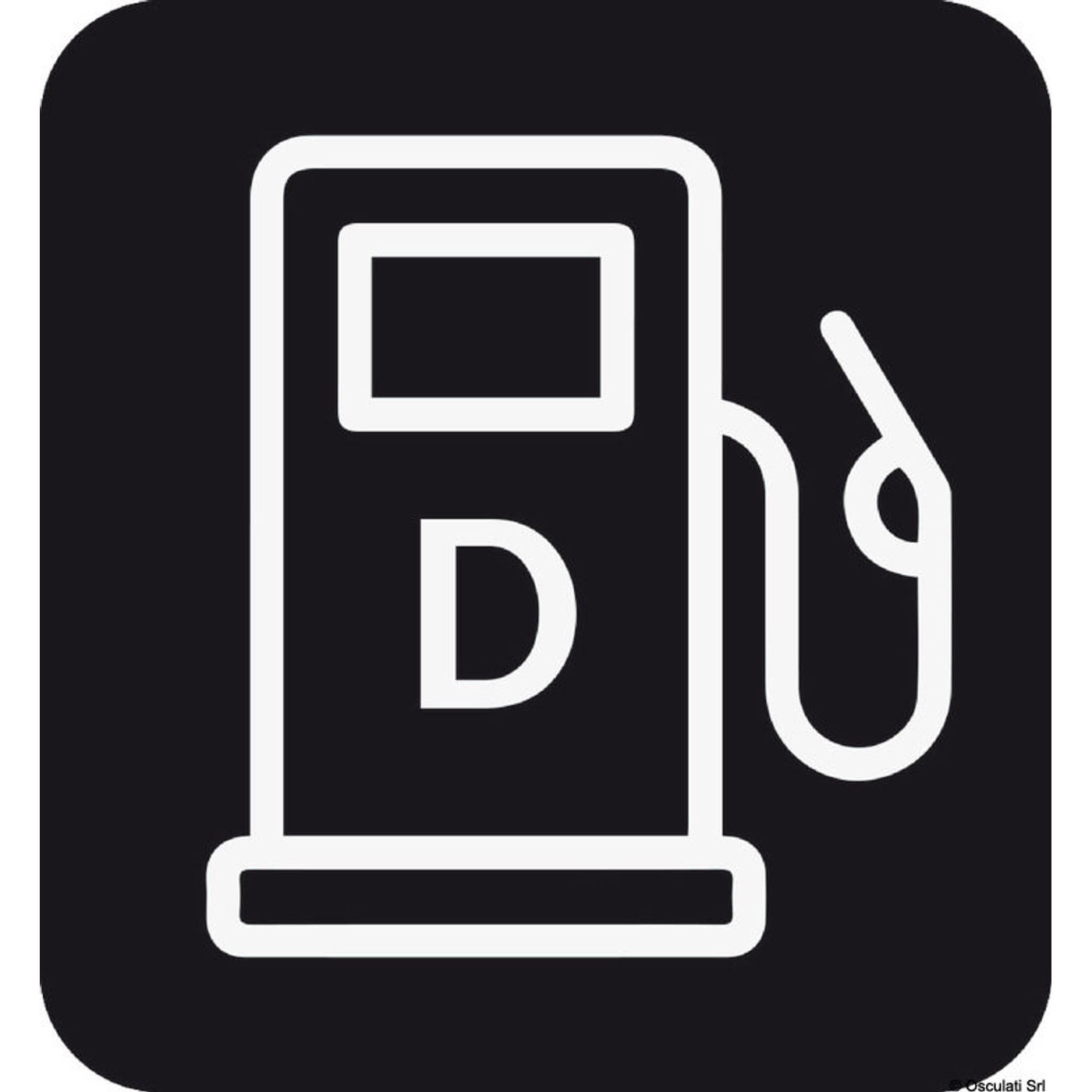 Advarselsmærkat for dieselpåfyldning (10 stk)