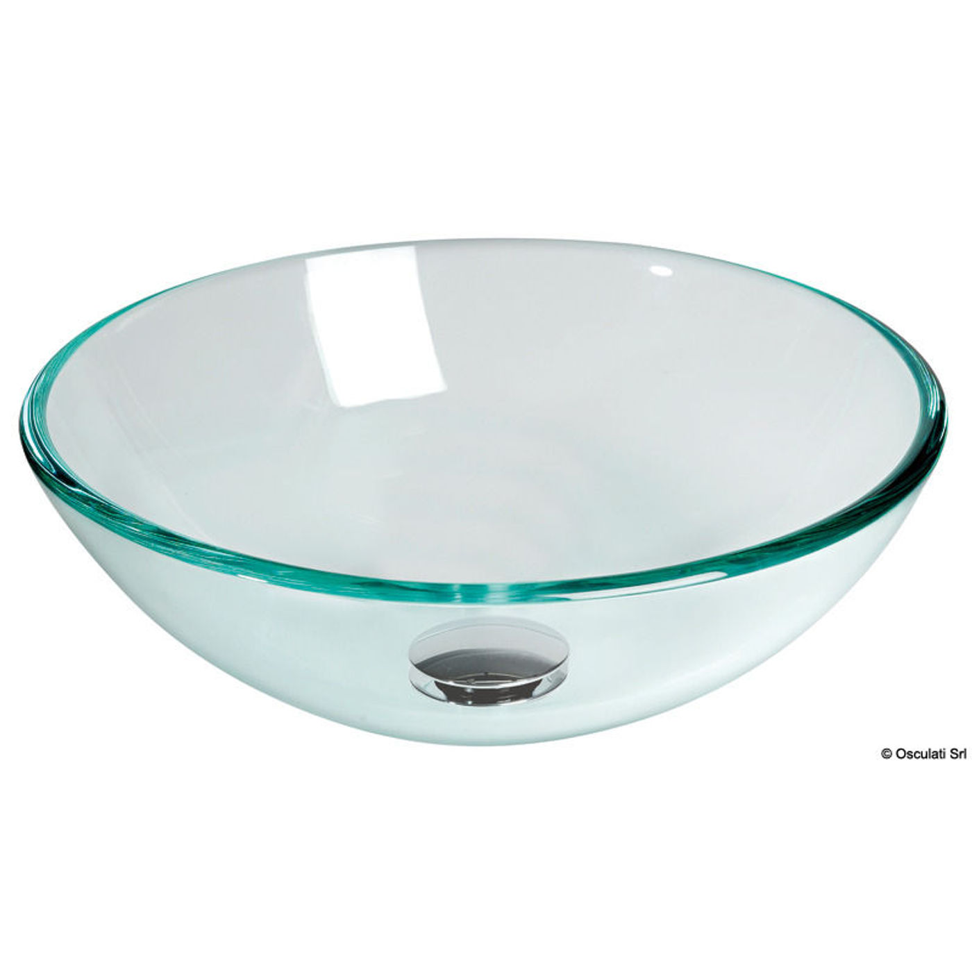 Halvkugleformet håndvask i glas 280 mm