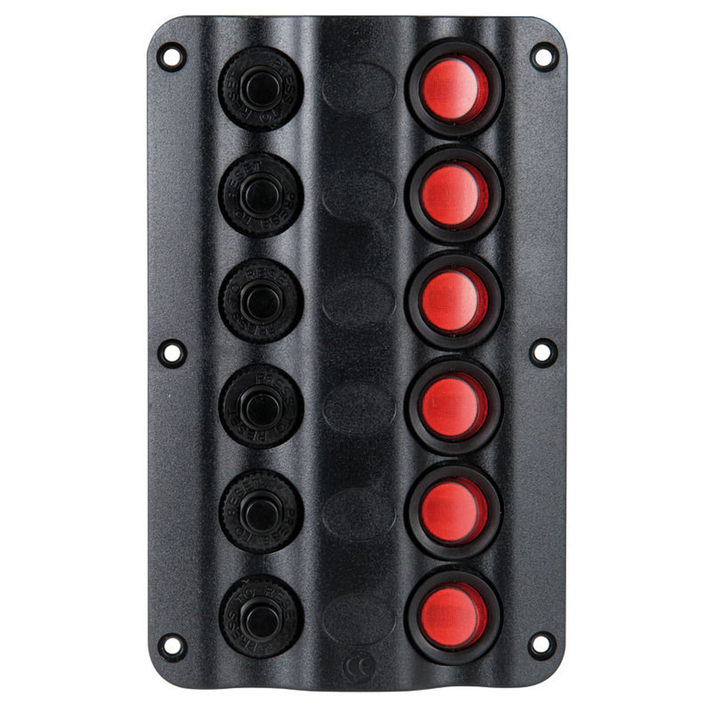 Wave elektrisk kontrolpanel, 6 afbrydere
