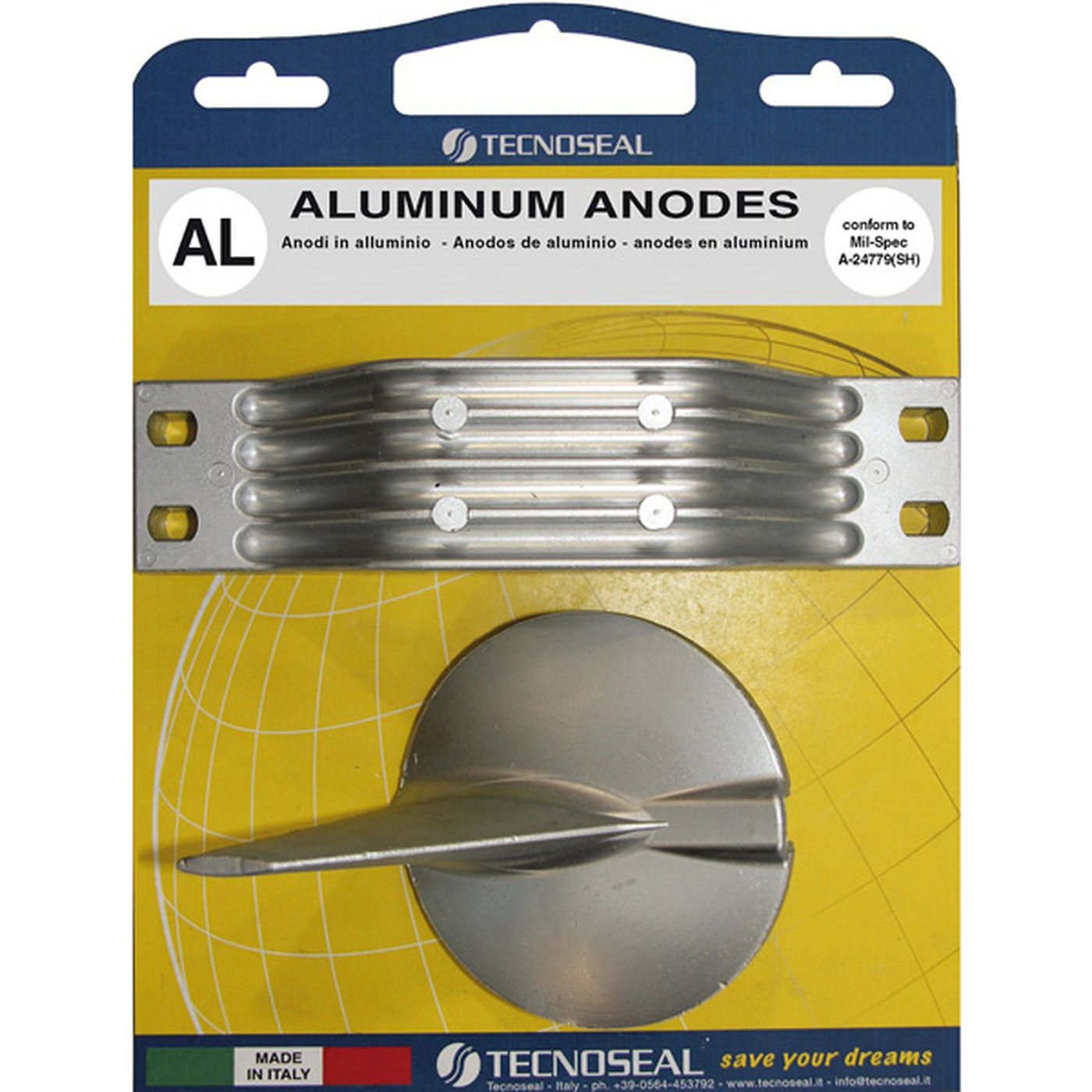 Tecnoseal Alu anode kit til yamaha 200-250 - 1144111