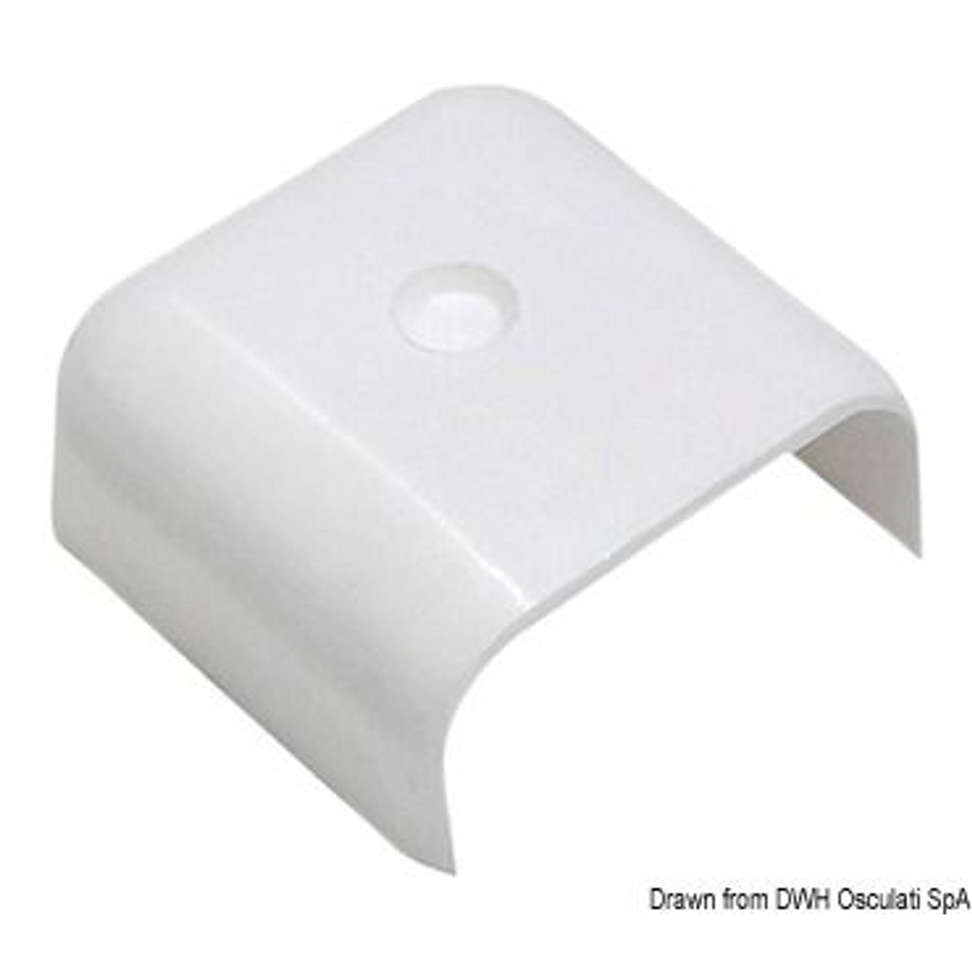 Vit plastterminal för 44.485.10