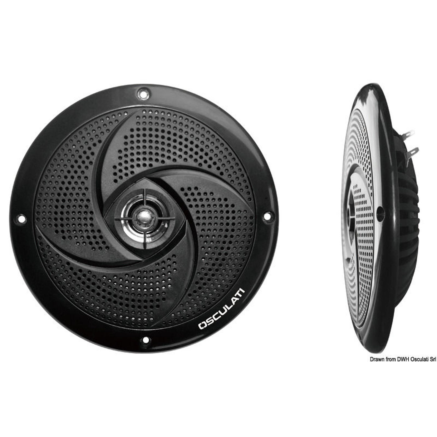 Par ultra slim-højttalere med dobbeltkonus 5.25" - sort Par ultra slim-højttalere med dobbeltkonus 5.25" - sort