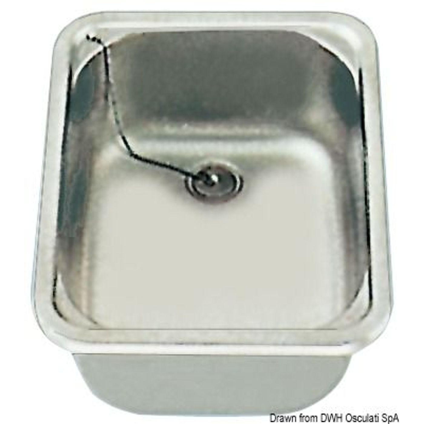 Rektangulær vask 280x380x150 mm