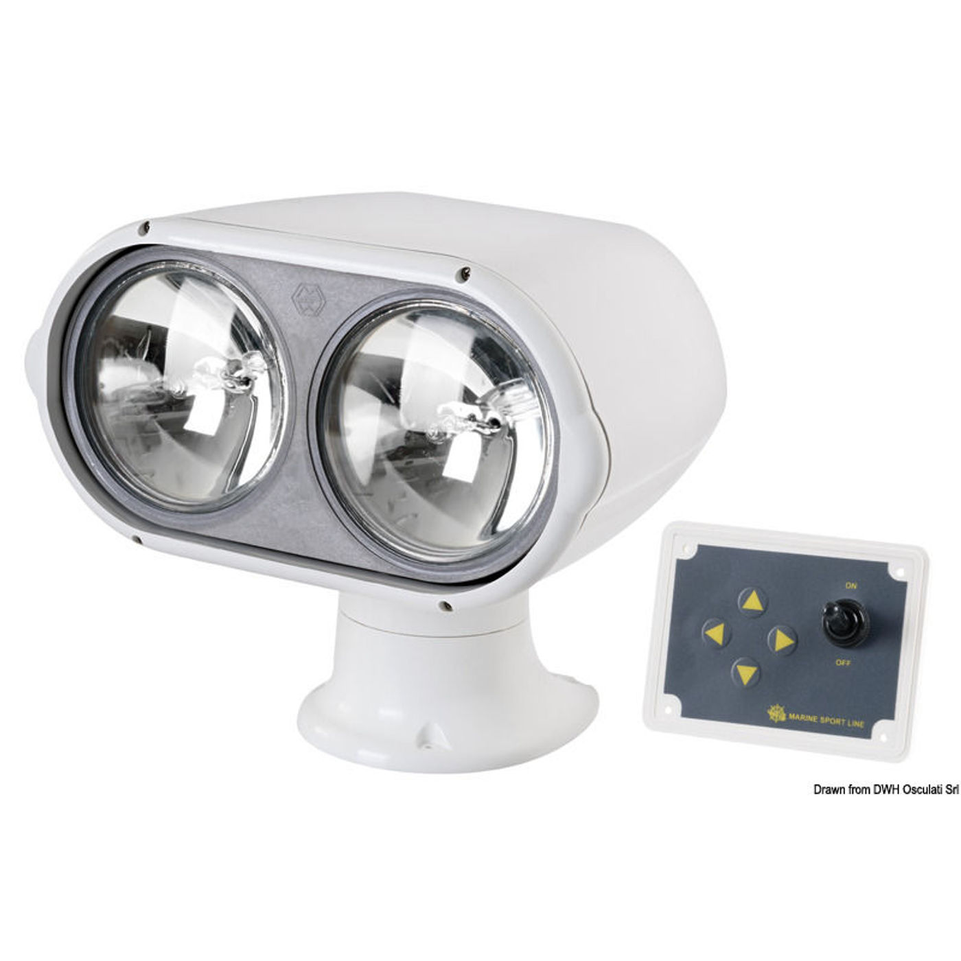 Night Eye projektør med 2 vandtætte lamper 12 V
