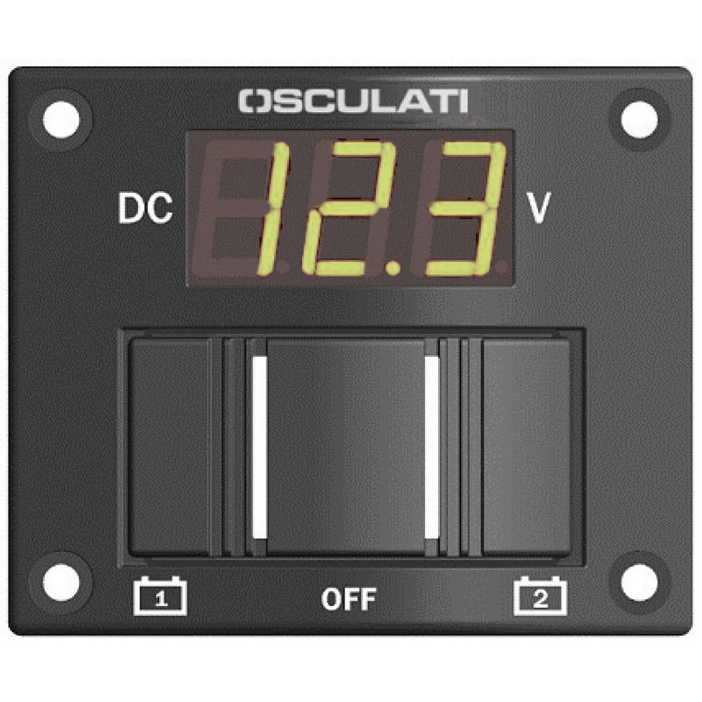 2-batteripanel med digital tester IP56 2-batteripanel med digital tester IP56