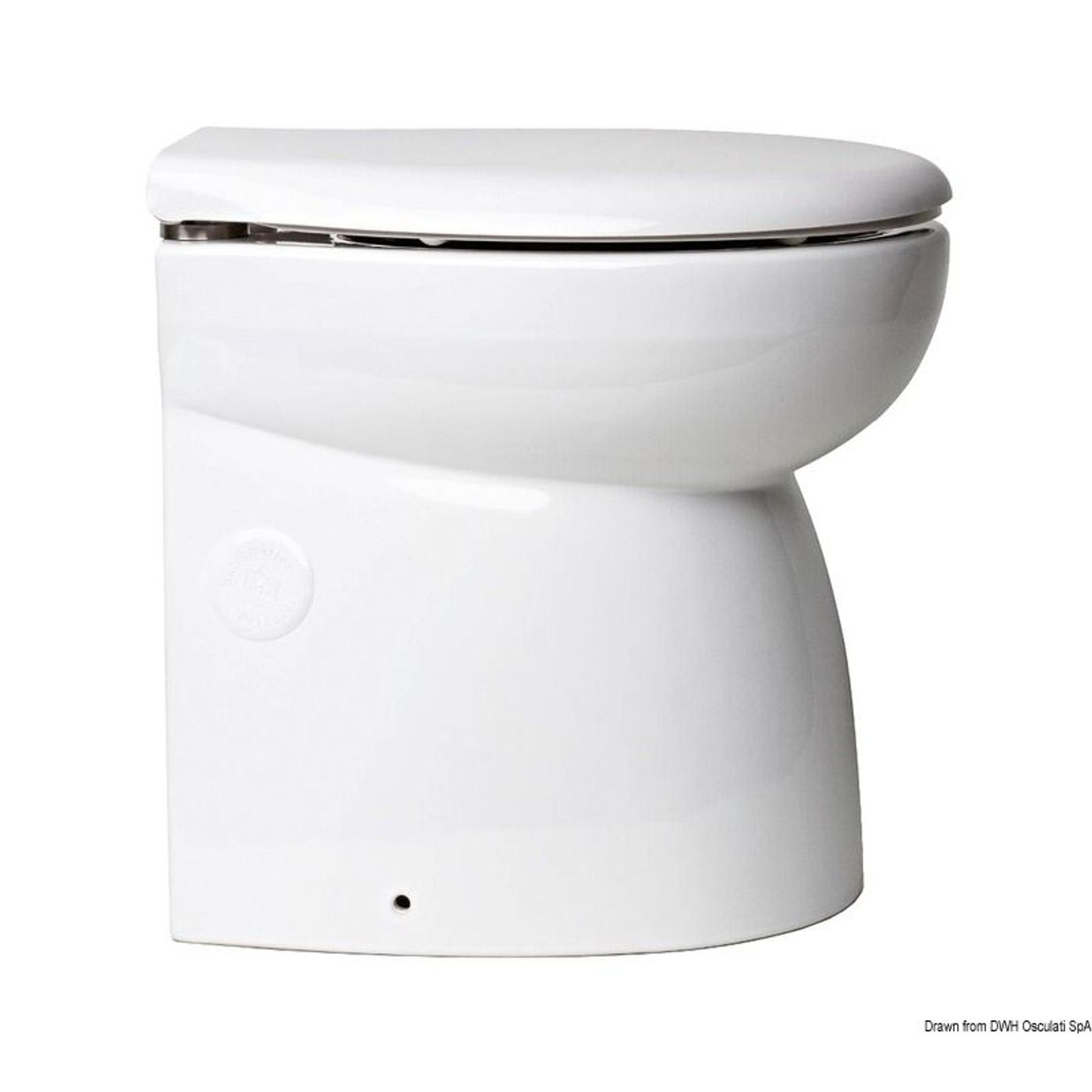 Indbygget elektrisk WC med høj porcelænsskål 24 V