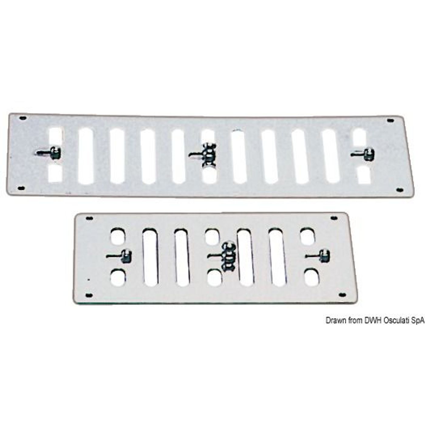 Luftventil poleret SS 152x76 mm