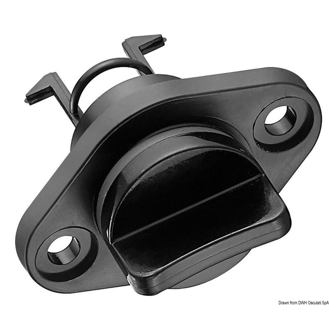Dräneringsplugg i nylon med säkerhetslås 50 x 34 mm