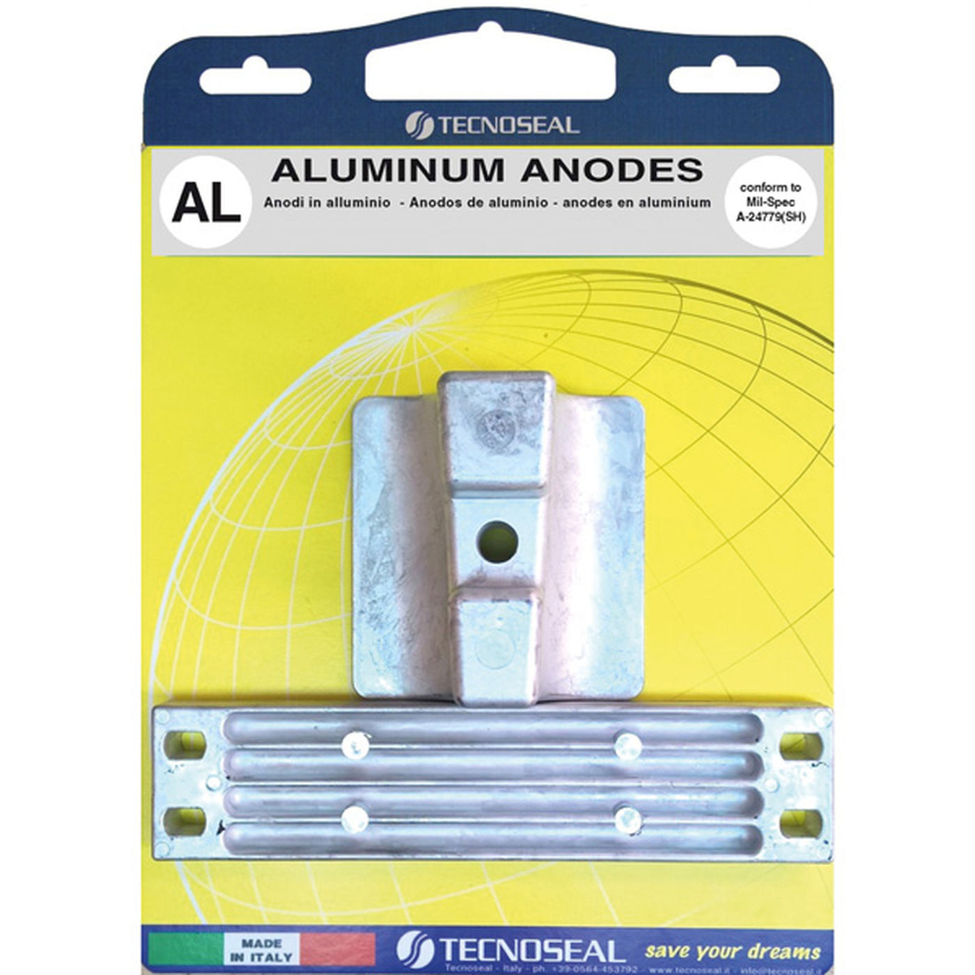 Tecnoseal Alu anode kit til yamaha 300-350 - 1144113