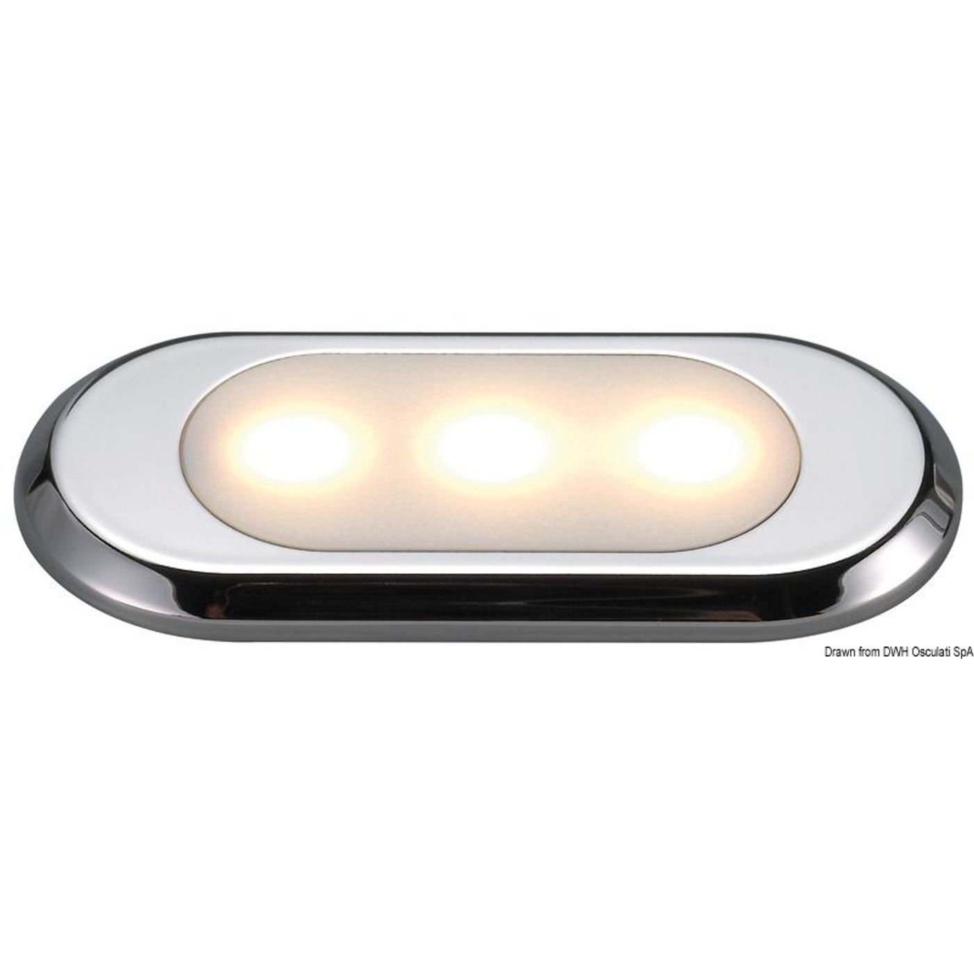 Oculus ultrafladt courtesy-lys frontal 30 Lumen