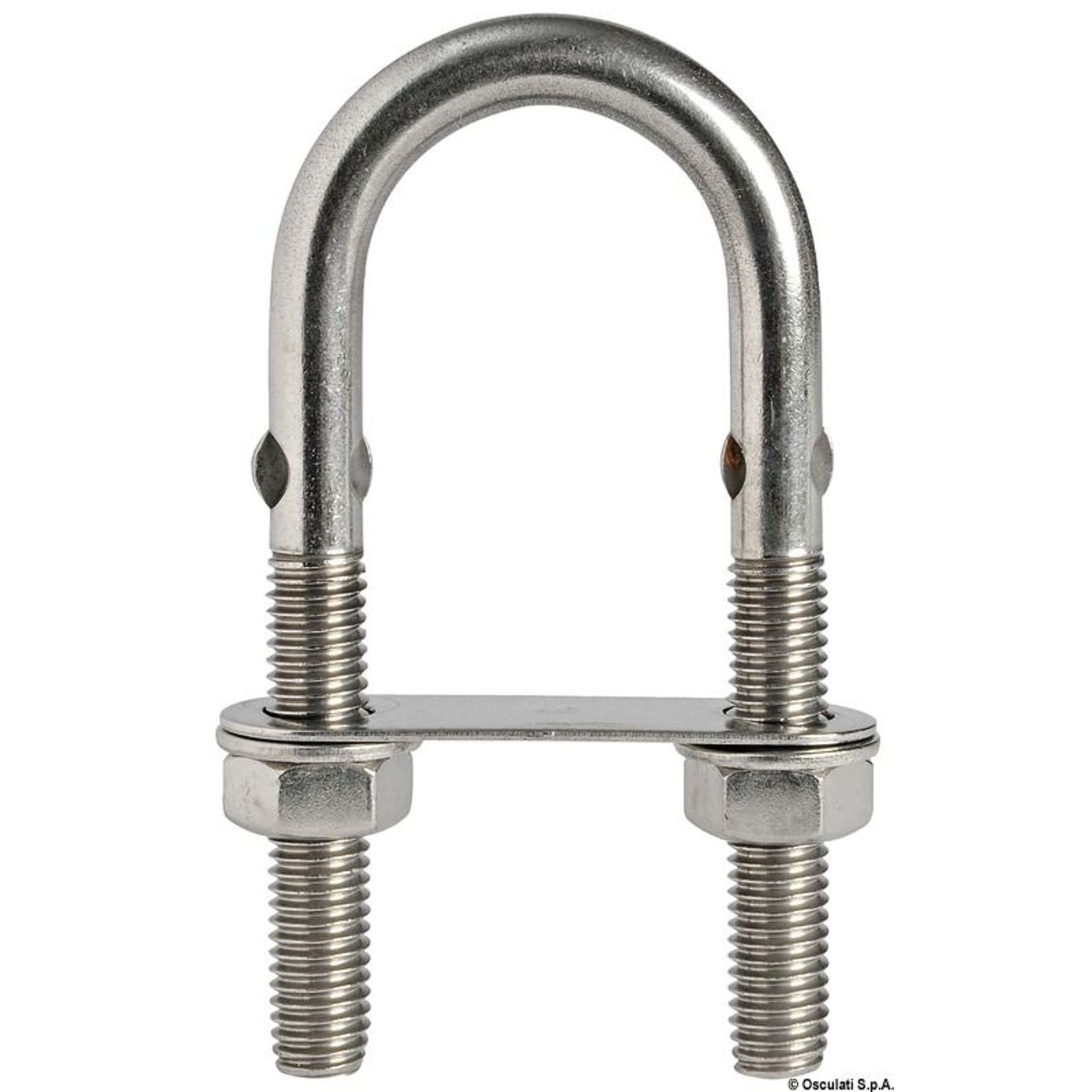 U-bolt i rustfrit stål med stang 80mm x M5 mm