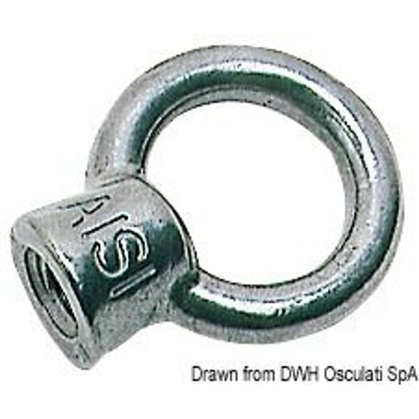 Gängad öglebult AISI316 41 mm