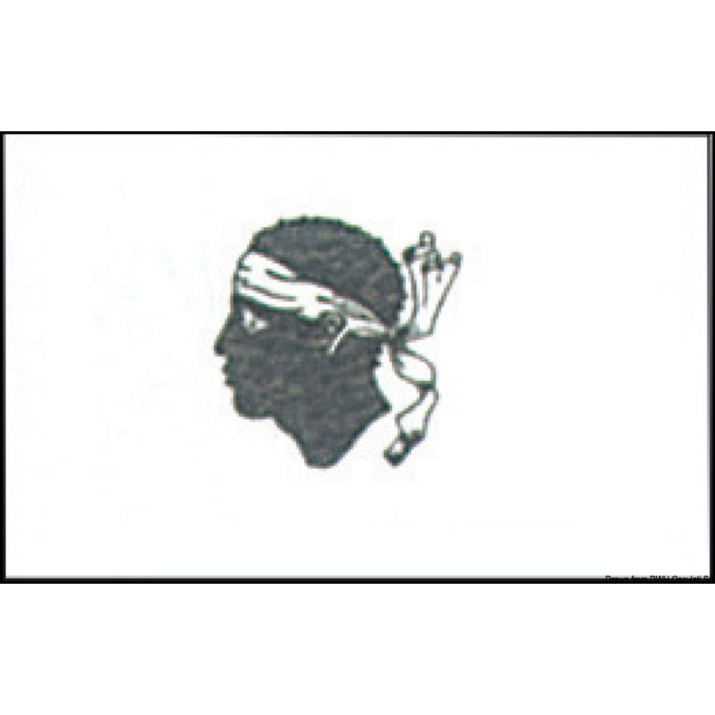 Flagga Korsika 30 x 45 cm