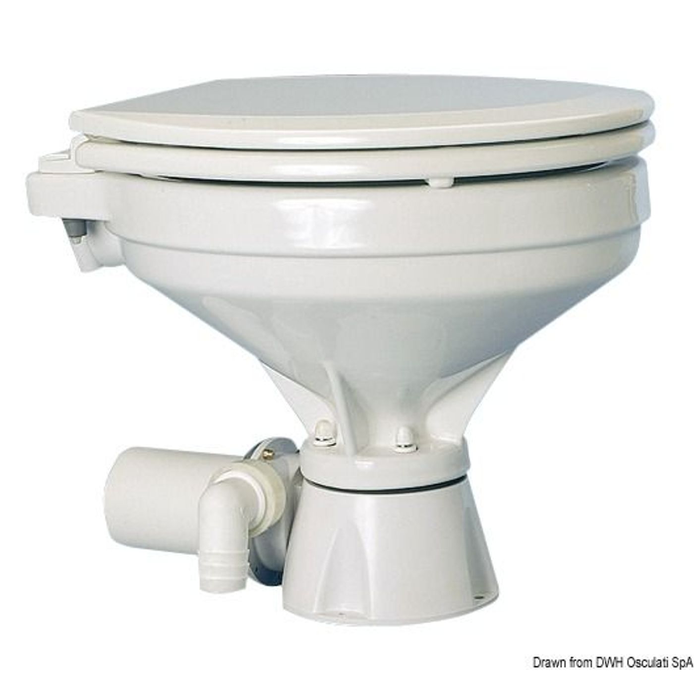 SILENT Comfort WC stor skål 12 V