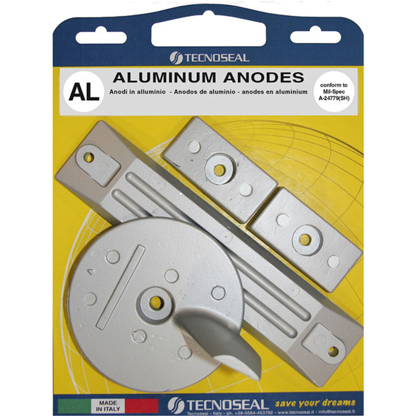 Tecnoseal Alu anode kit til honda 75hk og op - 1144351