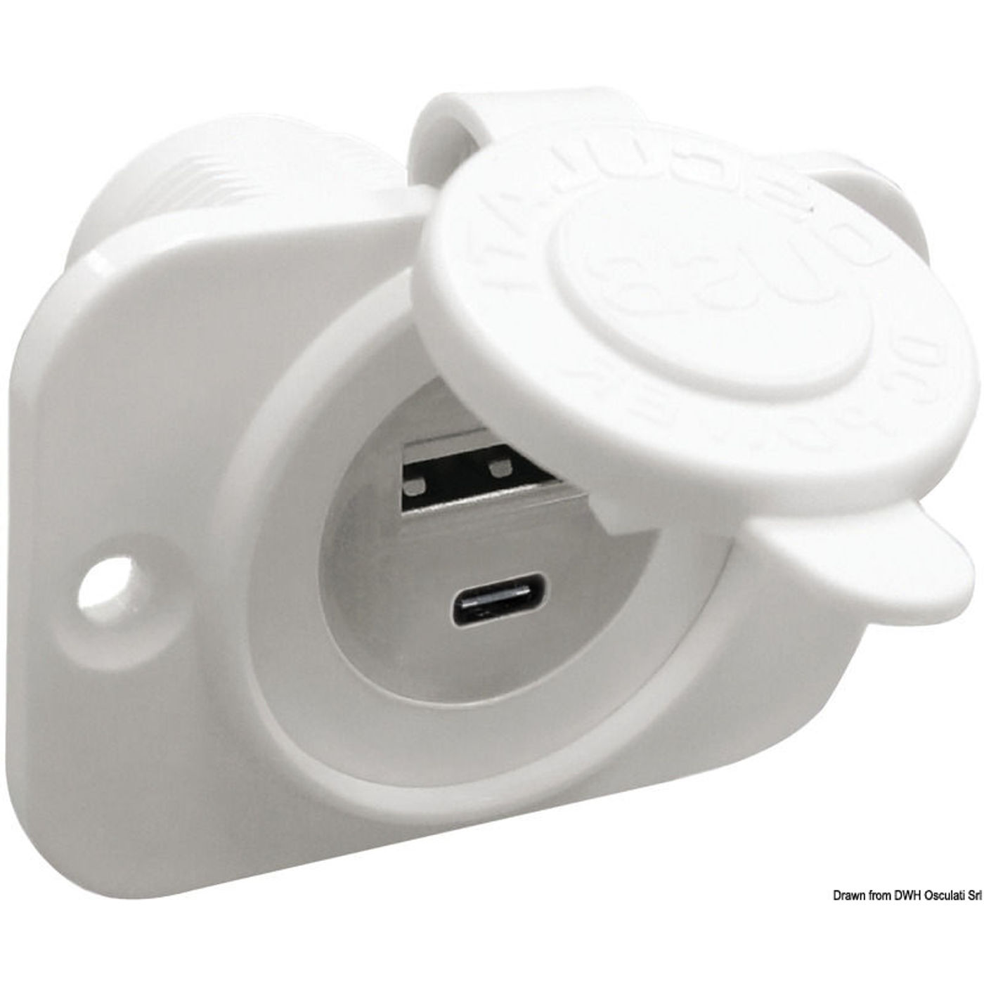 USB-stik type A + type C hvid USB-stik type A + type C hvid