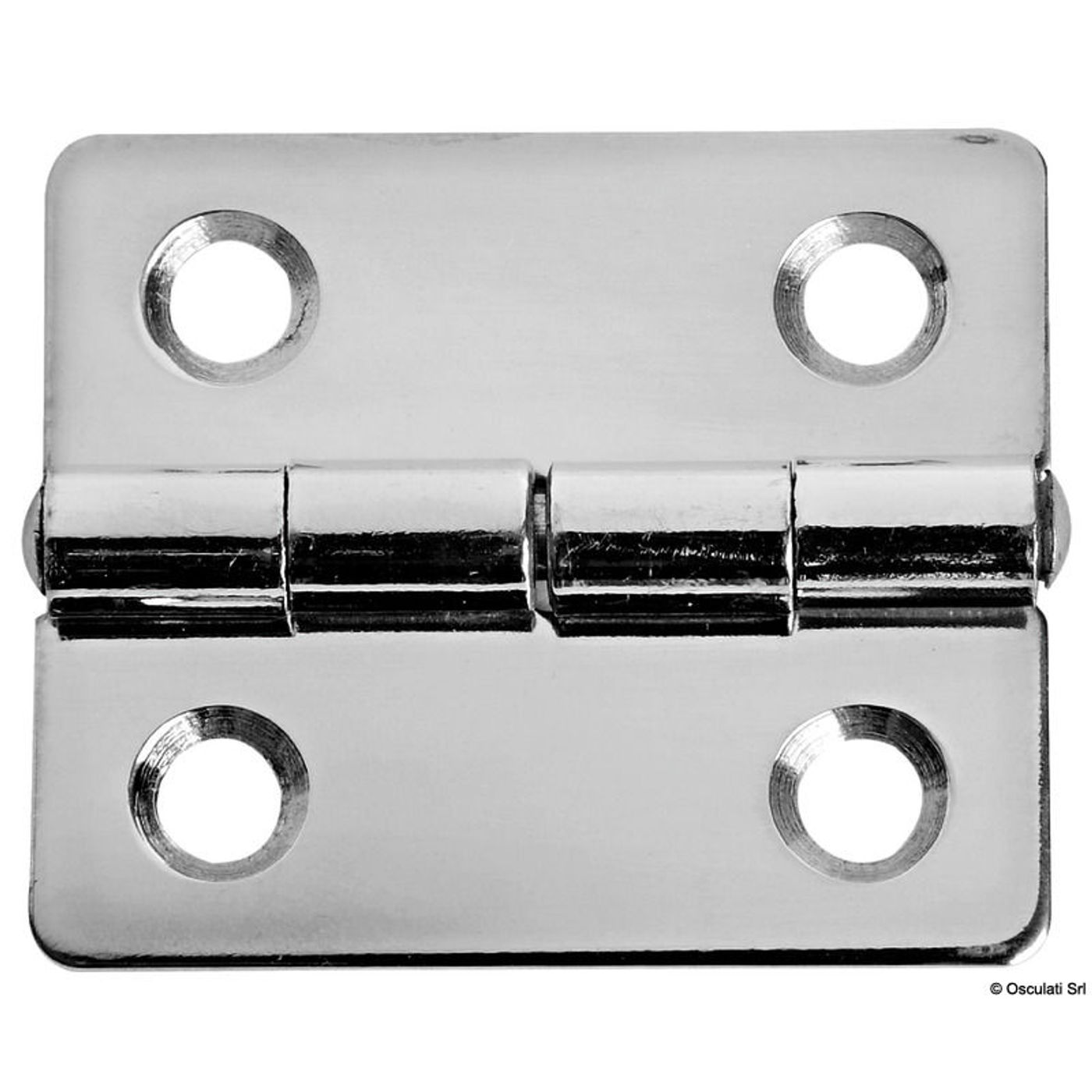 Hængsel spejlpoleret SS 38x33 mm