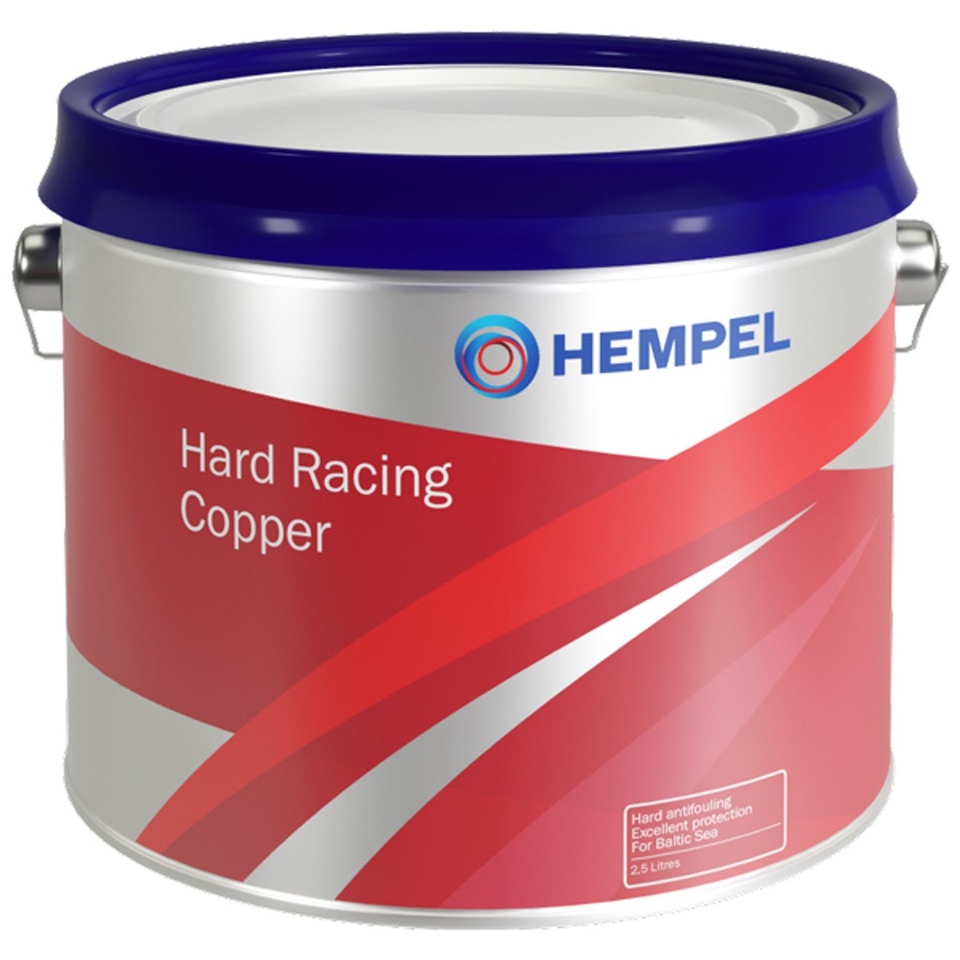 Hempel Hard Racing Copper Kopparbaserad HÃ¥rd BottenfÃ¤rg Vit 2,5L