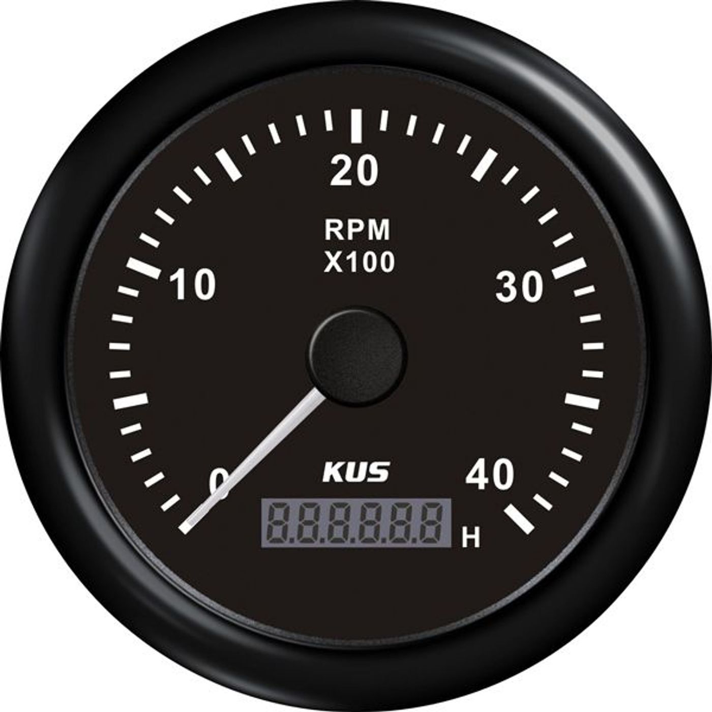Kus Varvräknare Diesel 12/24v Svart 0-4000rpm Ø 85 mm