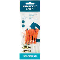 Kinetic Sabiki Lilla Bl&auml;ckfisken Makrill/Torsk Orange/Gilmme