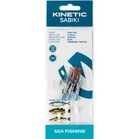Kinetic Sabiki Trio Rigg Makrill/Torsk R&ouml;d/Bl&aring; Flash