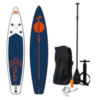 Uppblåsbar SUP Touring Kit, 365 x 76 x 15 cm inkl. Paddel, Handpump, Förvaringsväska, Reparationskit