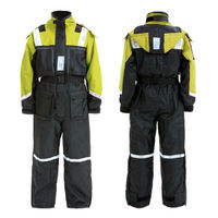 1852 flytoverall svart/gul 50N EN ISO 12402-6, strl 160cm