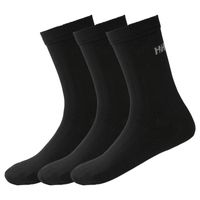 Helly Hansen Bomullsstrumpor 3-pack Unisex Svart 36-38