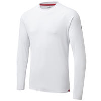 Gill UV011 Herr UV Tec T-Shirt L&aring;ng Vit Str L
