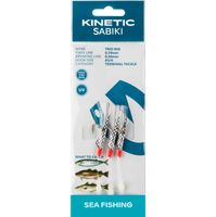 Kinetic Sabiki Trio Rigg Makrill/Torsk Vit Flash