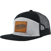 7-Panel Trucker Hat Leather Patch Pike