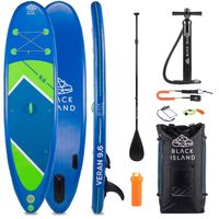 Black Island Veran SUP 9,6 kit, 2-i-1 SUP-bräda&kanot, passar hela familjen
