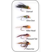 Flugkollektion Goldheads Short Shank 5p #12